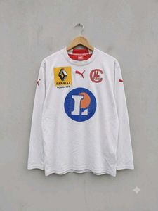 Puma White Long Sleeve T-Shirt