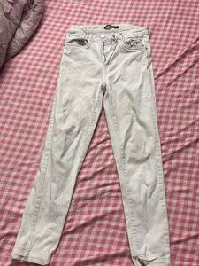 Light Wash Distressed Skinny Jeans