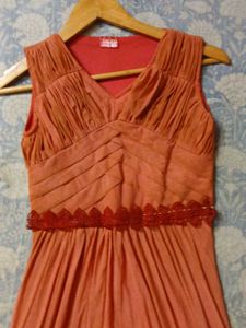 Rusted Coral long Gown