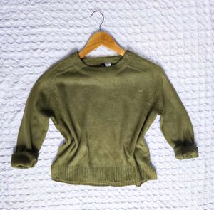 Olive Green Knit Sweater