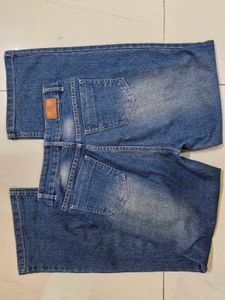 Baggy Wide Leg Blue Denim Jeans