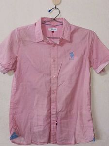 Pink U.S. Polo Assn. Short Sleeve Shirt