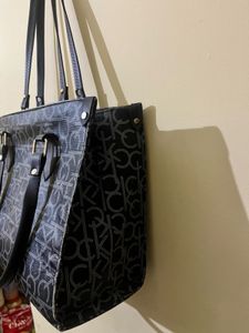 Calvin Klein Monogram Tote Bag