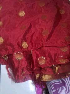 Vibrant Pink Silk dupatta