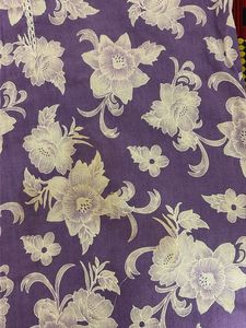 Purple Floral Cotton Kurta