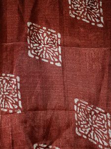 Elegant Brown Tassel Scarf
