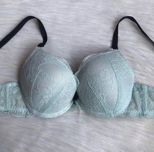 Ocean Blue Lace Bra