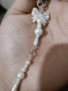 Pearls &amp; Flower Charm Jewellery Set