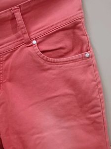Coral Denim Jeans