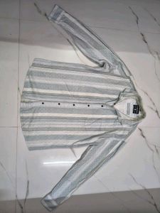 Men's Striped Button-Up Shirt