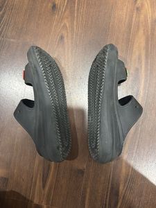 Black Flip-Flops with Strawberry Charms