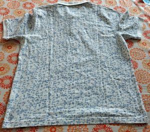 Floral Print Polo T-Shirt