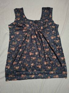 Cute Floral Print Tank Top
