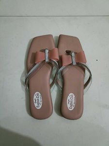 English Club Pink Bow Sandals - Size [Insert Siz