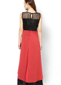 Sequin &amp; Ruffled Maxi Dress