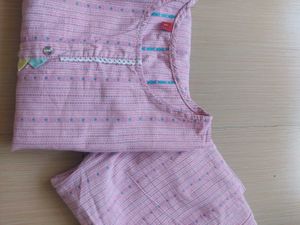 Pink Ethnic Kurta and Palazzo Set