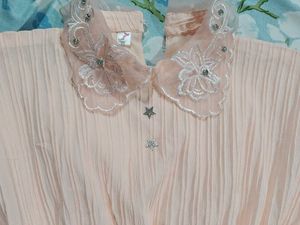 Chic Pleated Peplum &amp; 1 pink top - 30inch