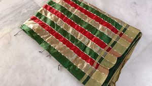 Elegant Striped Saree