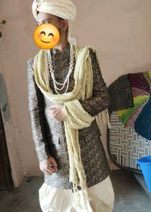 Men's indo western with dhoti dupatta