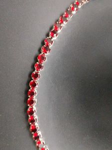 AD Ruby Sleek Necklace