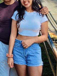 BONKERS White Crop Top Tshirt