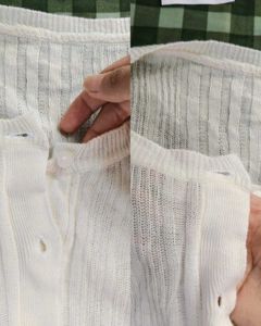 SALE❗aesthetic Cream knit Button-Up Cardigan