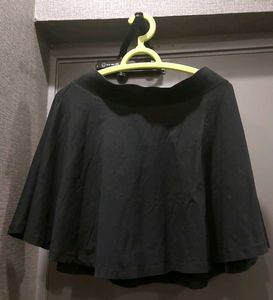 Chic Black A-Line Sports Skirt