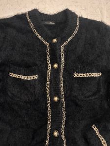 Black Gold trim cardigan