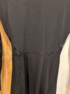 Elegant Black Lace Sleeve Dress