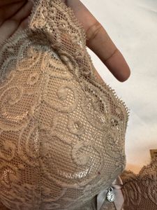 Nude/beige lace bra