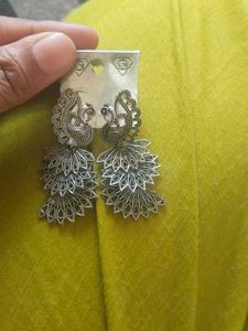 Exquisite Peacock Jhumka Earrings