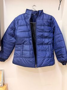 Shein Blue Puffer Jacket