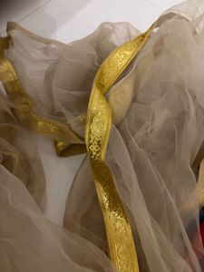 Elegant Dupatta with Gold Border