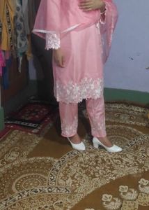 Pink Embroidered Kurta Set