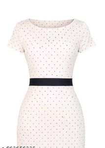 Polka Dot Belted Dress