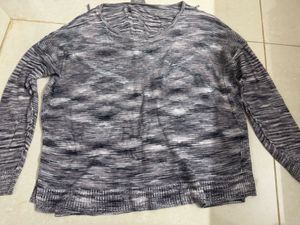 Marled Knit Long Sleeve Top