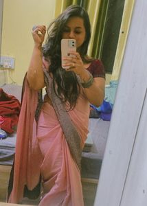 Designer saree with stitched blouse