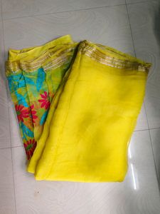 Beautiful Saree Embroiding Work With Blouse