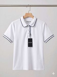 Branded  Polo Shirt with Navy Trim