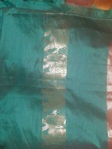 Elegant Orange and Green Saree
