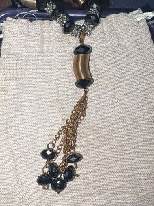 Elegant Beaded Tassel Necklace