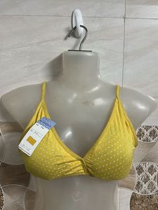 Yellow Polka Dot Bra