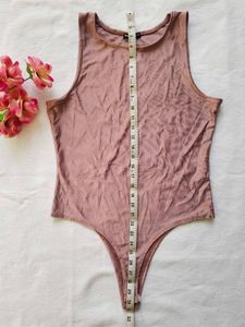 Sleeveless Dusty Rose Bodysuit