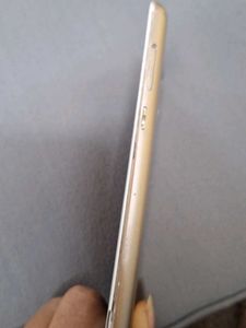 Lava White Smartphone with Cracked Screen