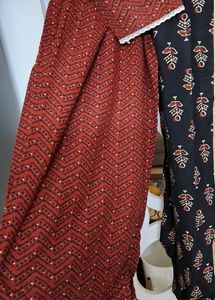 LIBAS PURE Cotton Complete Suit Set With Plazoo And PURE Cotton Duppatta