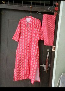 kurta pant set Red