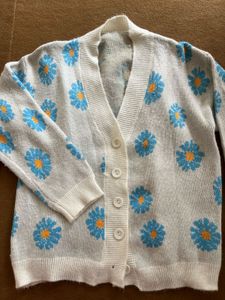 Cute Floral Print Cardigan