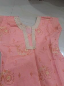 Pink Kurta Set with Dupatta