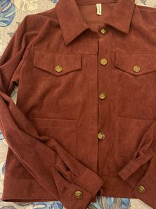 Corduroy Button-Down Jacket