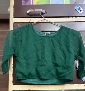 Green Embroidered Kurta Set